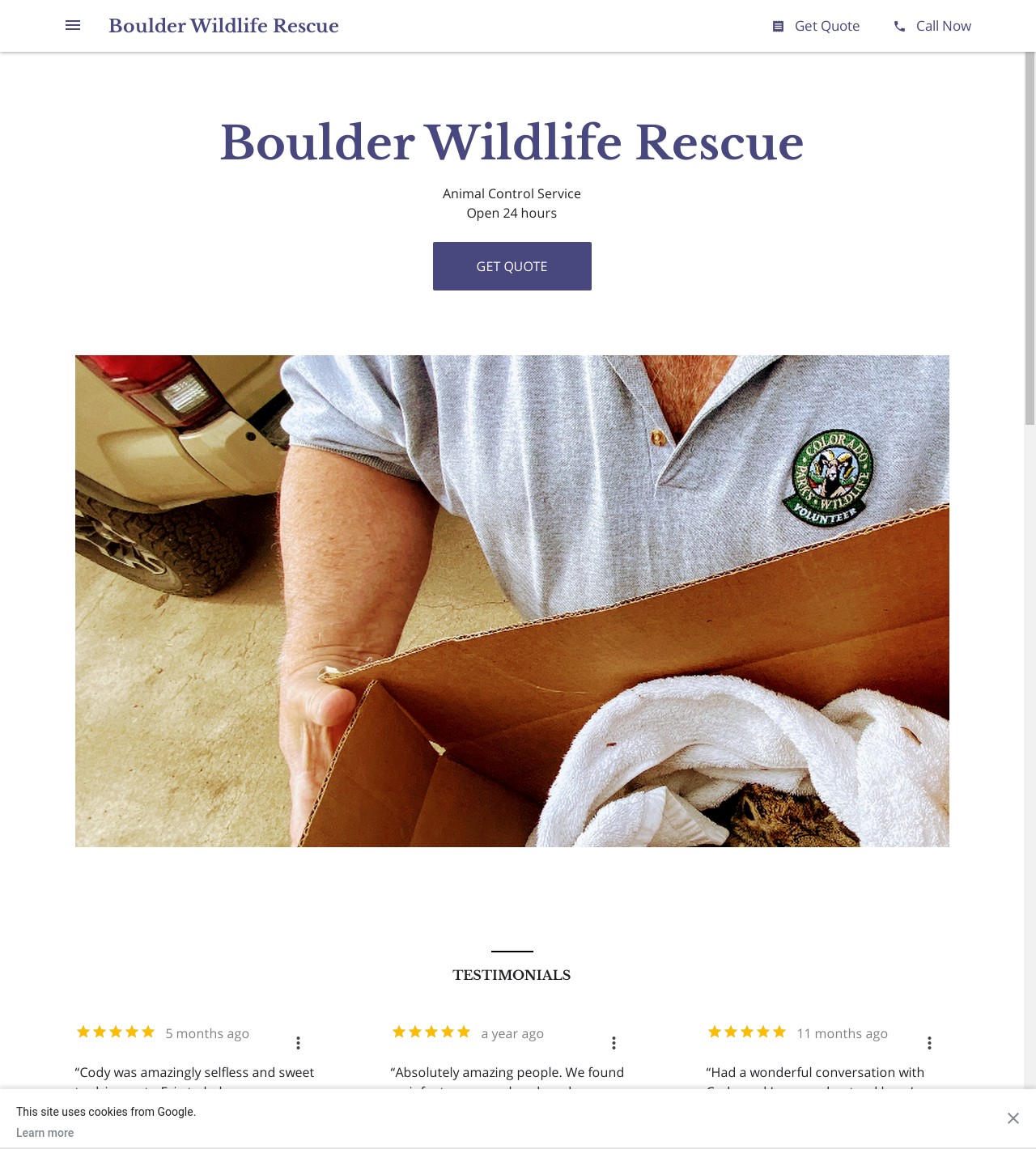 Boulder Wildlife Control